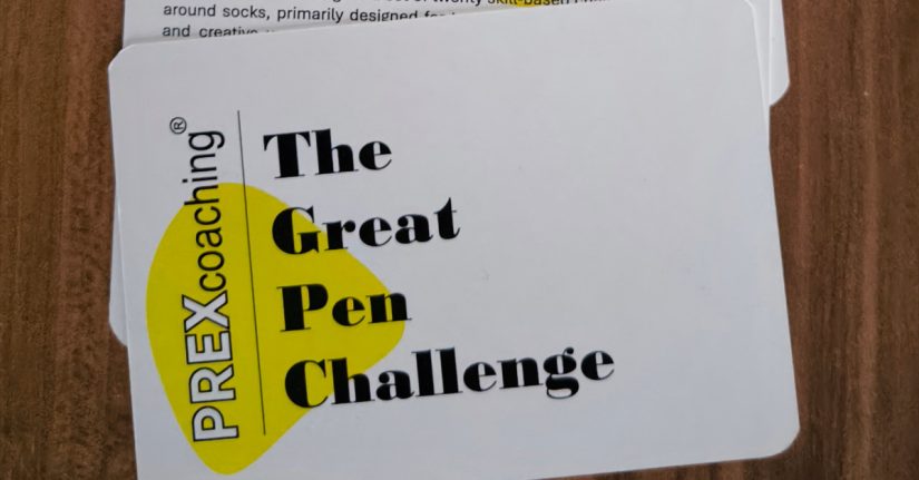 The Great Pen Challenge digital card game by PREXcoaching®
